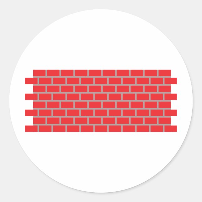 Adesivo parede de tijolo vermelho (Frente)