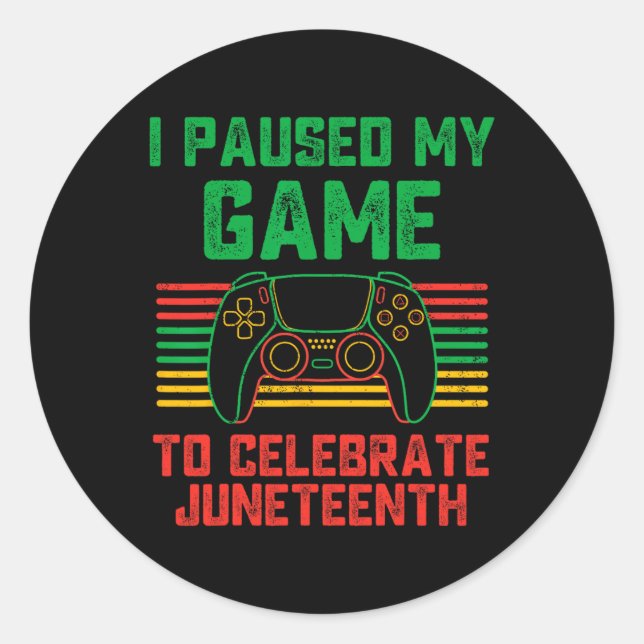 Adesivo Parei Meu Jogo Para Comemorar O Jovem Jogador Da D (Frente)