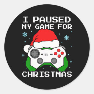 Adesivo Parei Meu Jogo Para Jogos De Retro De Natal