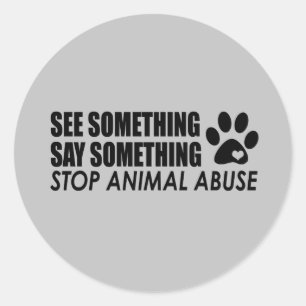 Adesivo Parem De Abusar De Animais