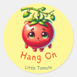 Adesivo Parem na Pequena Camiseta Tomate, Presente no Toma
