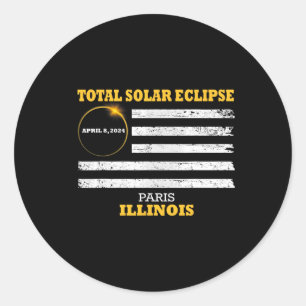Adesivo Paris 2024 Eclipse Solar 2024 040824