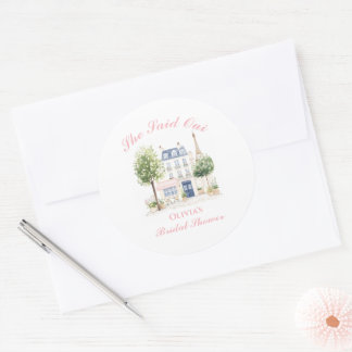 Adesivo Paris Bridal Shower Parisian Cafe