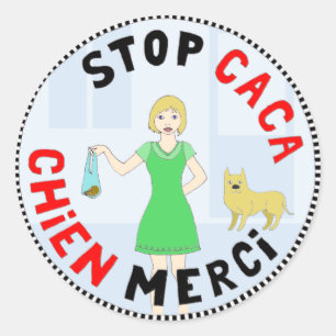 Adesivo Paris, capitale de la crotte