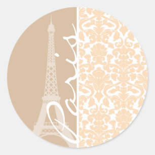 Adesivo Paris; Cor damasco da cor do Bisque