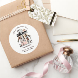 Adesivo Paris Eiffel no Love French Café Chá de fraldas