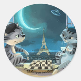 Adesivo Paris em Palitos Clássicos da Noite