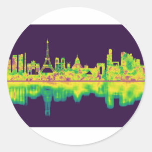 Adesivo Paris França Skyline