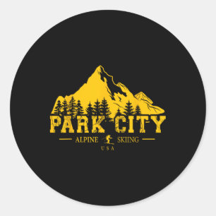 Adesivo Park City Utah Usa Ski Resort Alpino Skiing Souven