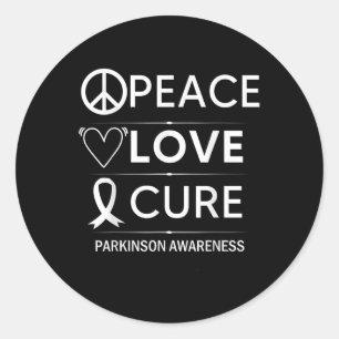 Adesivo Parkinsons: Sensibilização para a paz, paz e paz