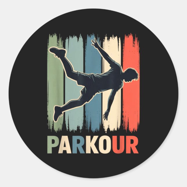 Adesivo Parkour, Urban Gymnast, Traceur, Runner  (Frente)