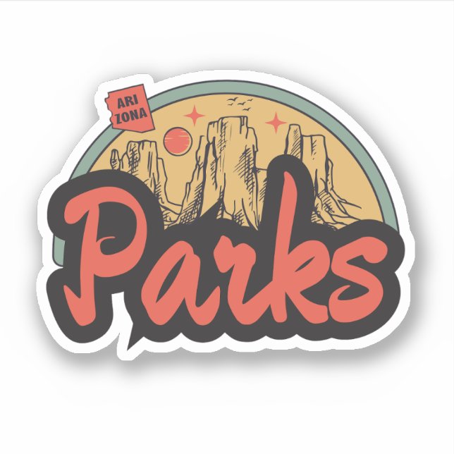 Adesivo Parks, Arizona (Frente)
