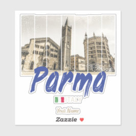 Adesivo Parma Emilia-Romagna Itália Vintage Souvenir