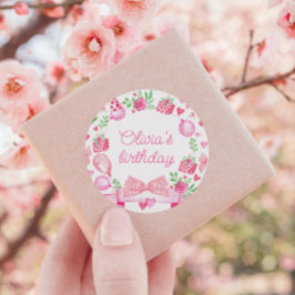 Adesivo Parppy Watercolor Arco Pink Coquette Girl Aniversá