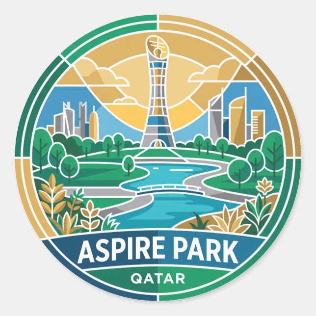 Adesivo Parque Aspire Qatar (Frente)
