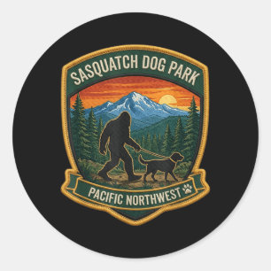 Adesivo Parque de Cães Sasquatch Pacífico Noroeste Homens