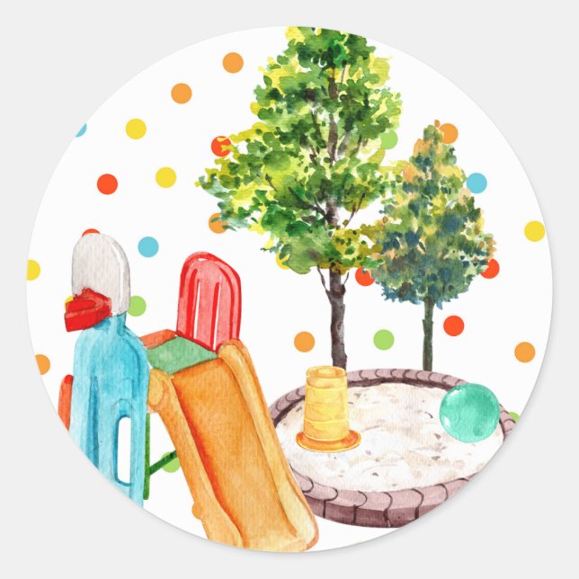 Adesivo Parque de Polkadots do Sticker Happy Birthday (Frente)