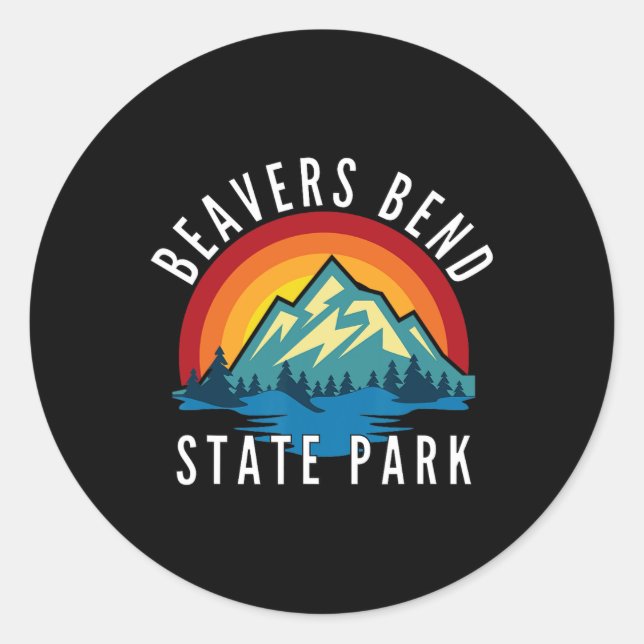 Adesivo Parque Estadual Beavers Bend Oklahoma  (Frente)