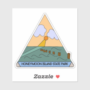 Adesivo Parque Estadual da Ilha de Honeymoon