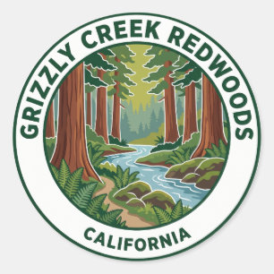 Adesivo Parque Estadual das Sequóias Grizzly Creek Califór
