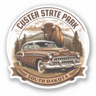 Adesivo parque estadual de custódia dakota sul