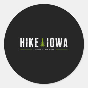 Adesivo Parque Estadual Iowa Ia Ledges Caminhada Árvore Gr