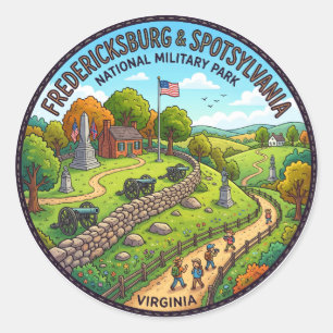 Adesivo Parque Militar Nacional Fredericksburg & Spotsylva