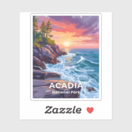 Adesivo Parque Nacional Acadia | Otter Cliffs Viagem no Ma