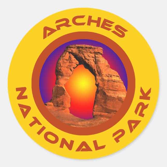 Adesivo Parque Nacional Arches (Frente)