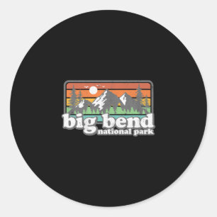 Adesivo Parque Nacional Big Bend Retro Camping Souven