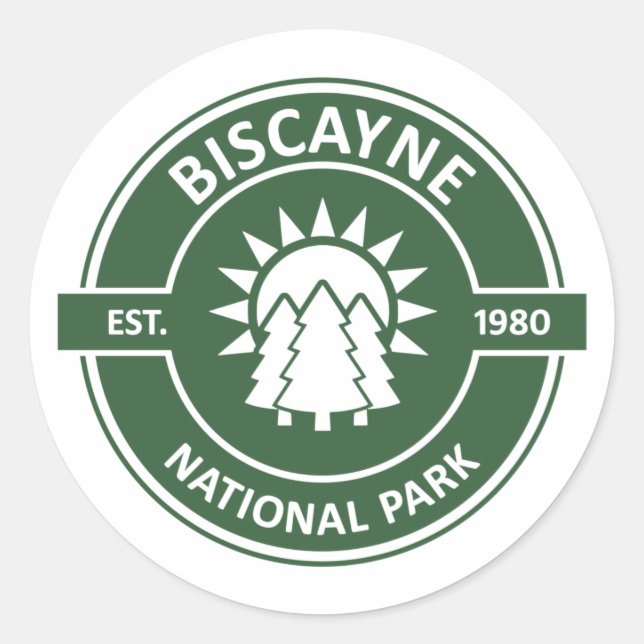 Adesivo Parque Nacional Biscayne (Frente)