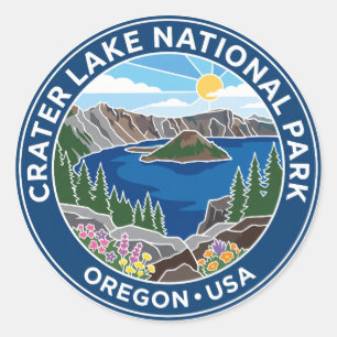Adesivo Parque Nacional Crater Lake EUA