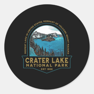 Adesivo Parque Nacional Crater Lake Oregon Monte Mazama Hi