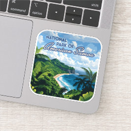 Adesivo Parque Nacional da Floresta Tropical de Samoa Amer