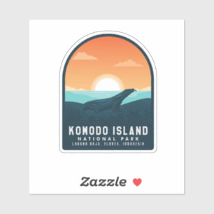 Adesivo Parque Nacional da Ilha Komodo, Sticker