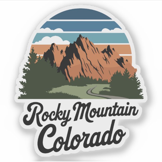 Adesivo Parque Nacional da Montanha Rochosa (Frente)