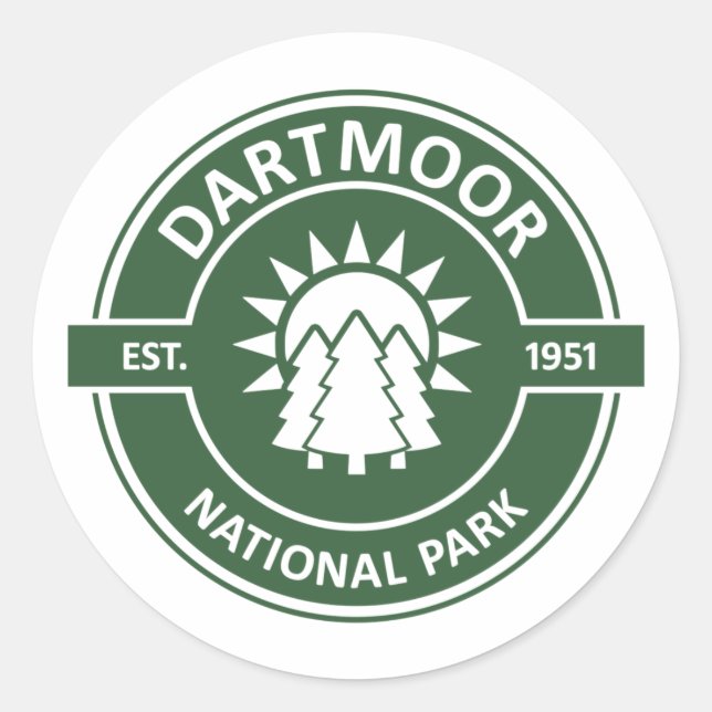 Adesivo Parque Nacional Dartmoor (Frente)