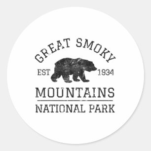 Adesivo Parque Nacional das Grandes Montanhas Fumosas Urso