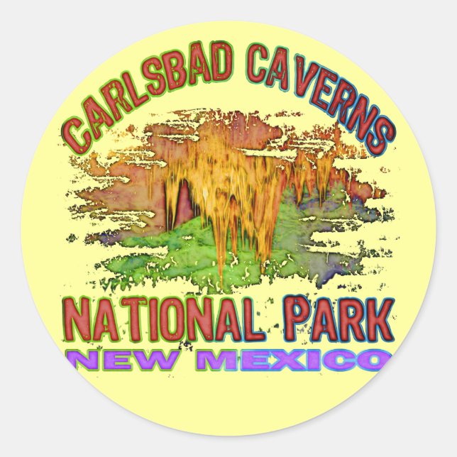 Adesivo Parque Nacional de Carlsbad Caverns, Novo México (Frente)
