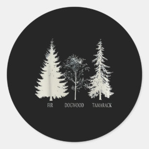 Adesivo Parque Nacional de Fir Dogwood Tamarack Vintage