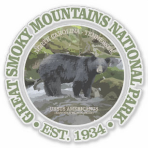 Adesivo Parque nacional de Great Smoky Mountains (urso)