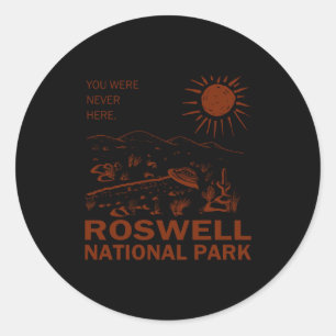 Adesivo Parque Nacional de Roswell Óvni Disco Voador Alien