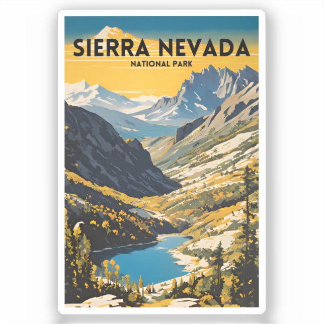 Adesivo Parque Nacional de Sierra Nevada Viagem tradiciona (Frente)
