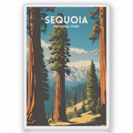 Adesivo Parque Nacional de viagem Sequoia
