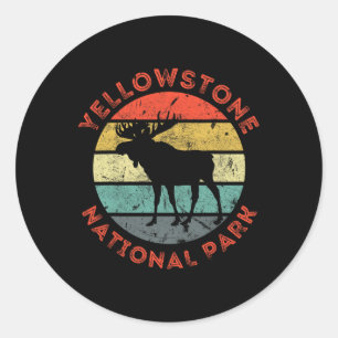 Adesivo Parque Nacional de Yellowstone Wyoming Alce Hiking