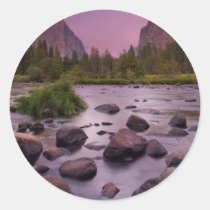 Adesivo Parque nacional de Yosemite no crepúsculo