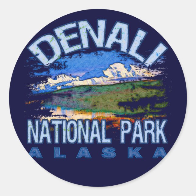 Adesivo Parque Nacional Denali, Alasca (Frente)