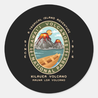 Adesivo Parque Nacional do Havaí: vulcões Kilauea Mauna Lo