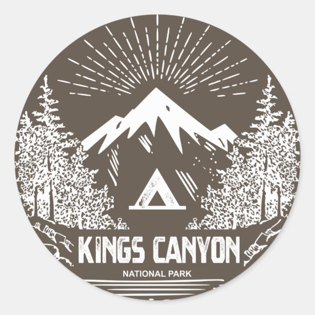 Adesivo Parque Nacional do Kings Canyon (Frente)