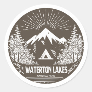 Adesivo Parque Nacional dos Lagos Waterton